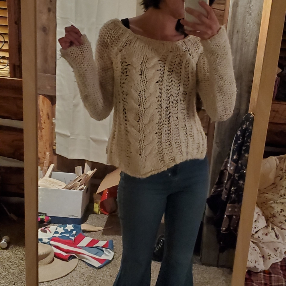 Plush Wool/Mohair/Acrylic Free People Sweater